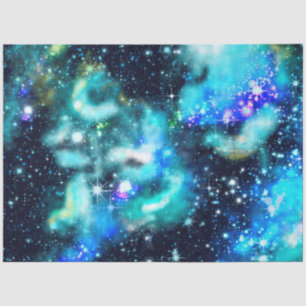 Blue Galaxy Series Design 10 Tissue Paper