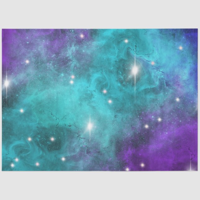 Blue Galaxy Series Design 3 Tissue Paper (Front)