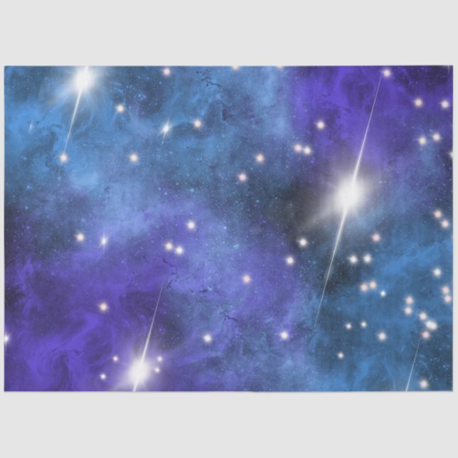 Blue Galaxy Series Design 9 Tissue Paper (Front)
