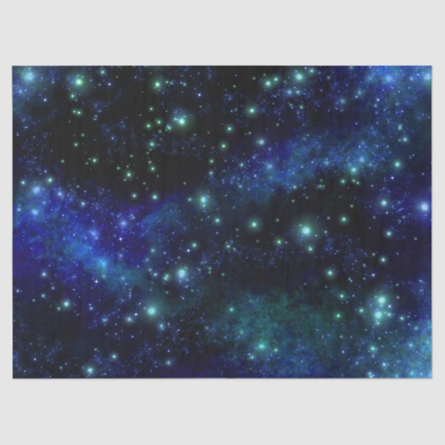 Blue Galaxy Tissue Paper (Front)
