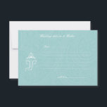 Blue Ganesha Wedding Advice & Wishes Cards<br><div class="desc">Stylish and elegant Blue Ganesha Wedding Advice & Wishes Cards.</div>