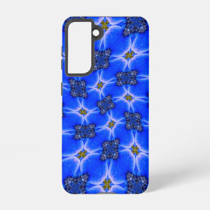 Blue Garden Anemone Pattern Samsung Galaxy Case