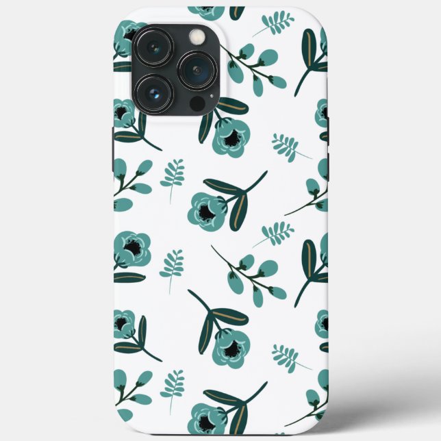 Blue Garden Floral Night  Case-Mate iPhone Case (Back)