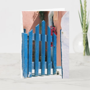 Blue gate card