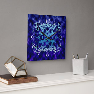 Blue Gate Large Clock