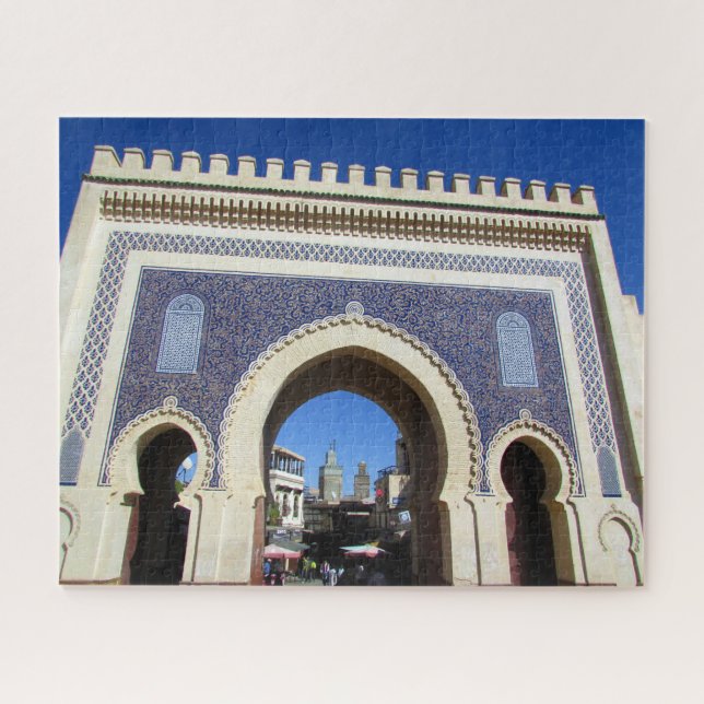 blue gate morocco jigsaw puzzle (Horizontal)