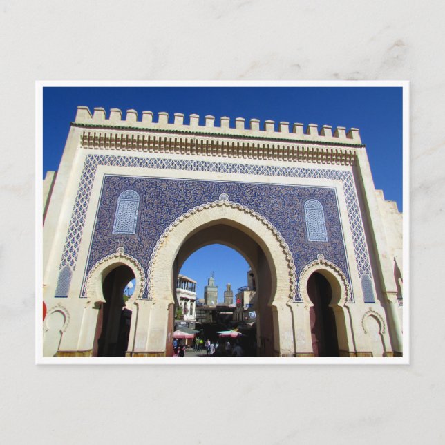 blue gate morocco postcard (Front)