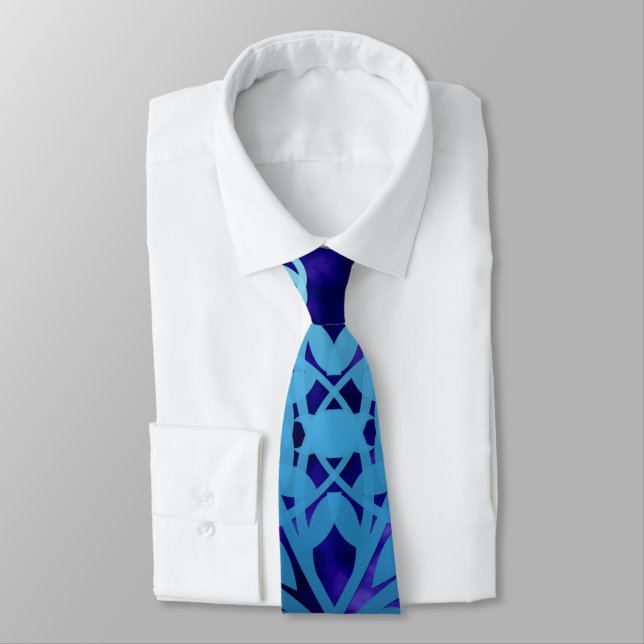 Blue Gate Neck Tie (Tied)