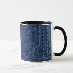 Blue Geek Motherboard Circuit Pattern Mug