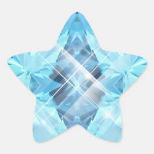 Blue Gem Star Sticker