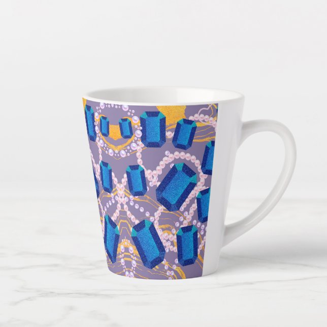 BLUE GEMS LATTE MUG (Right)