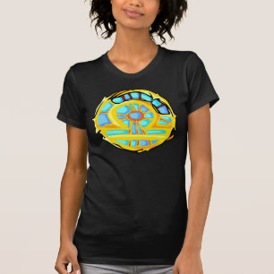 Blue Gemstone Coloured Libra Symbol T-Shirt