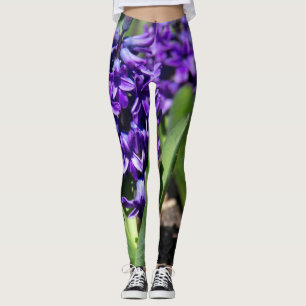 Blue Geocinth in spring Leggings