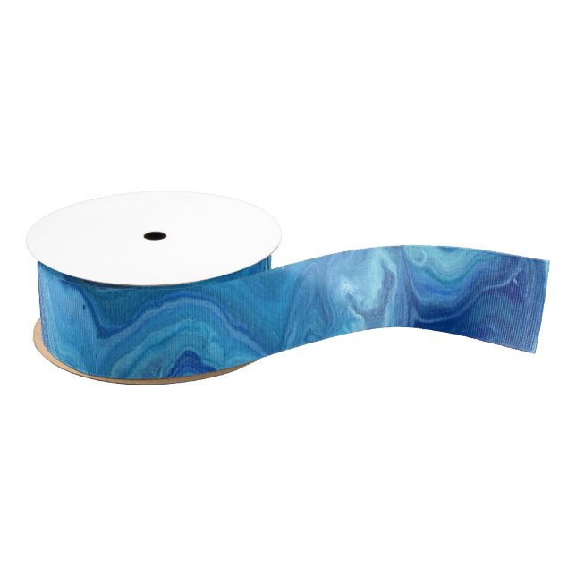 Blue Geode Grosgrain Ribbon (Spool)