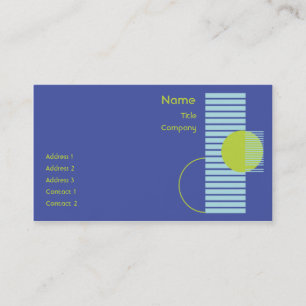 Blue Geometric - Business Card