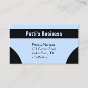 Blue Geometric Business Card
