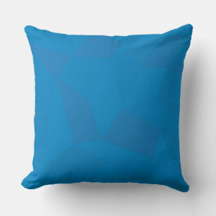 Blue, geometric, cool, unique, trendy illustration cushion