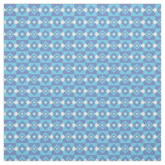 Blue Geometric Fabric