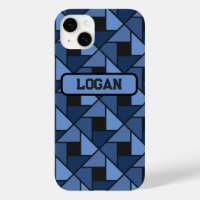 Blue Geometric Gift Phone / iPad case