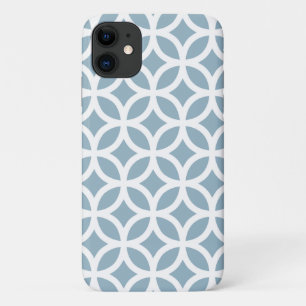 Blue Geometric Pattern iPhone, Plus and Pro case 