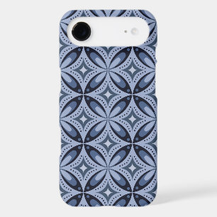 Blue Geometric Pattern Retro Style