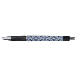 Blue Geometric Pattern Retro Style