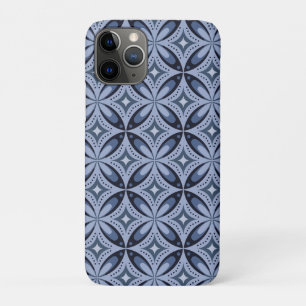 Blue Geometric Pattern Retro Style Case-Mate iPhone Case
