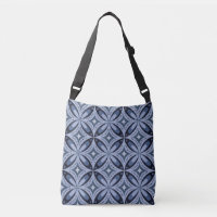 Blue Geometric Pattern Retro Style