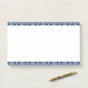 Blue Geometric Pattern Retro Style Post-it Notes
