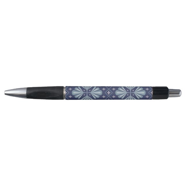 Blue Geometric shapes Pattern  (Front)