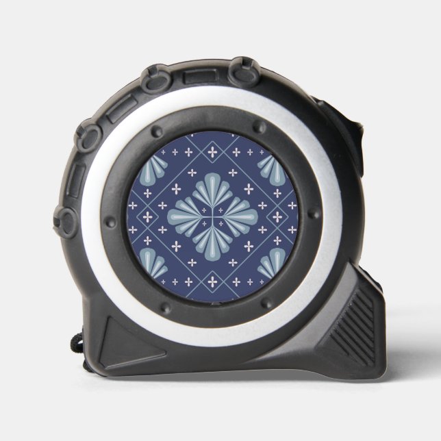 Blue Geometric shapes Pattern  1 (Front)