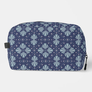 Blue Geometric shapes Pattern  Dopp Kit