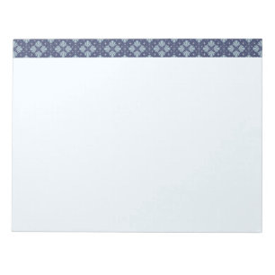 Blue Geometric shapes Pattern Notepad