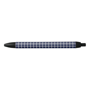 Blue Geometric Squares Pen