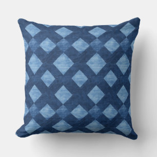  Blue Geometric Throw Pillow