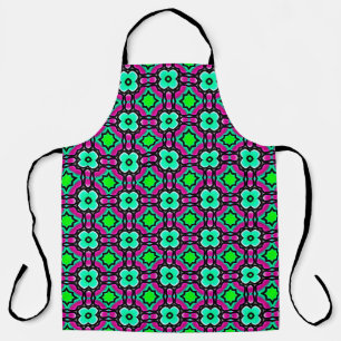 Blue geometrical painted seamless patternabstract, apron