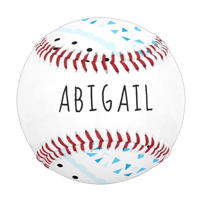 Blue Geometrics Baseball (Back)