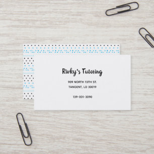 Blue Geometrics Business Card