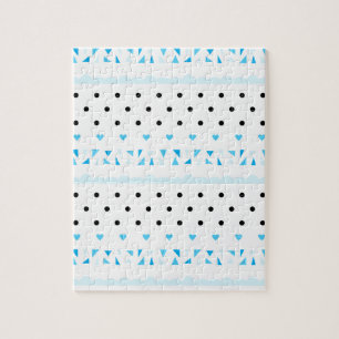 Blue Geometrics Jigsaw Puzzle