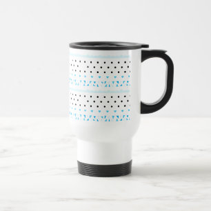 Blue Geometrics Travel Mug