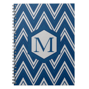 Blue Geometry Collection Notebook