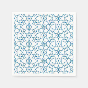 Blue Geometry Napkin