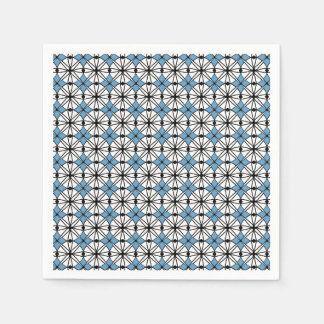 Blue Geometry Pattern Napkin