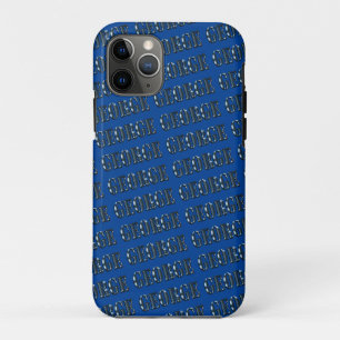 Blue George Name,    Case-Mate iPhone Case