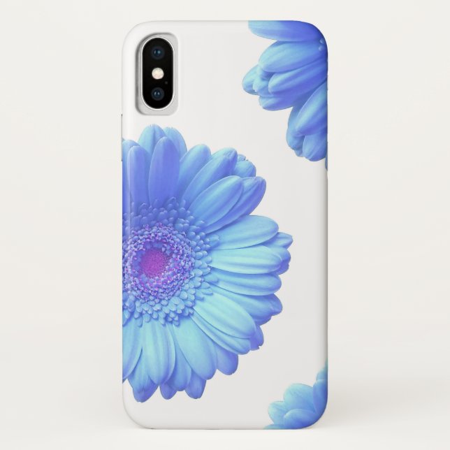 Blue gerbera daisy Case-Mate iPhone case (Back)