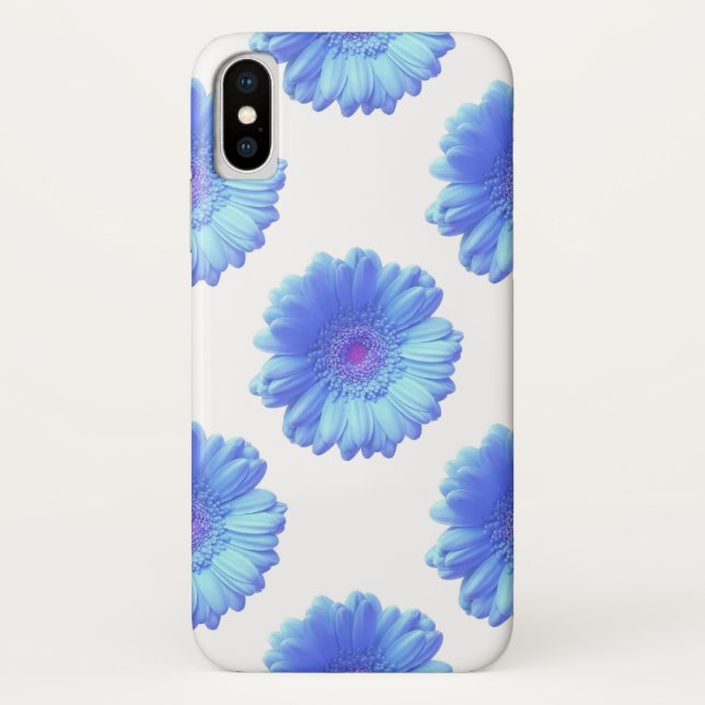 Blue gerbera daisy Case-Mate iPhone case (Back)