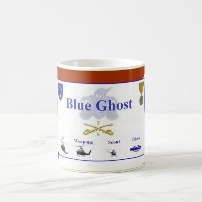 Blue Ghost Coffee Mug (Center)