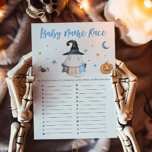 Blue Ghost Little Boo Baby Name Race Game