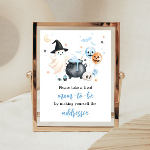 Blue Ghost Little Boo Envelope Station Sign