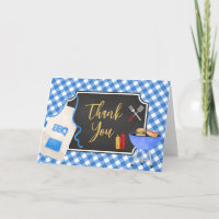Blue Gingham BBQ Baby Shower